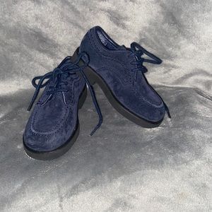 Navy Suede Genuine Hush Puppies Toddler Size 5